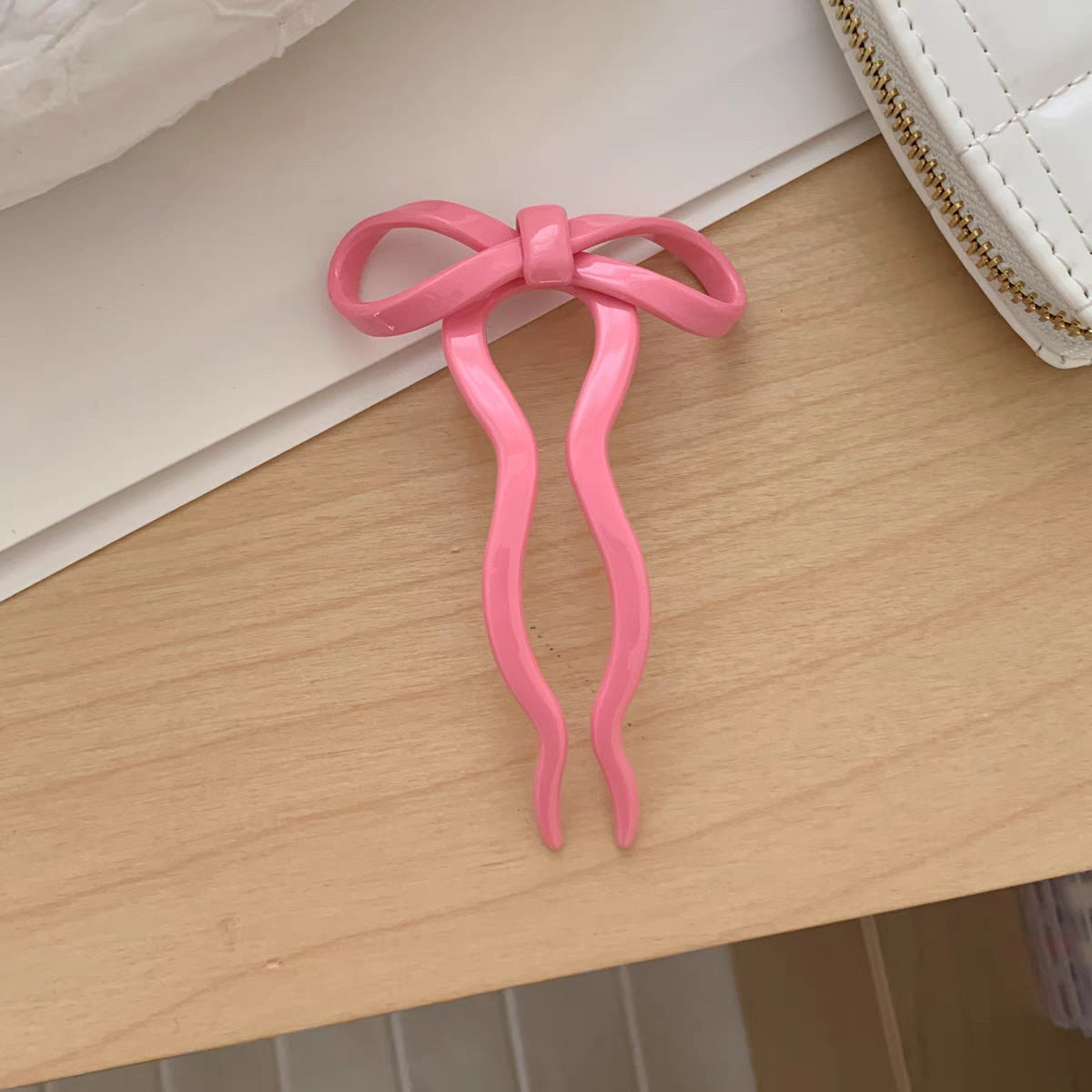 Simple Bow New Chinese Style U-shaped Hairpin