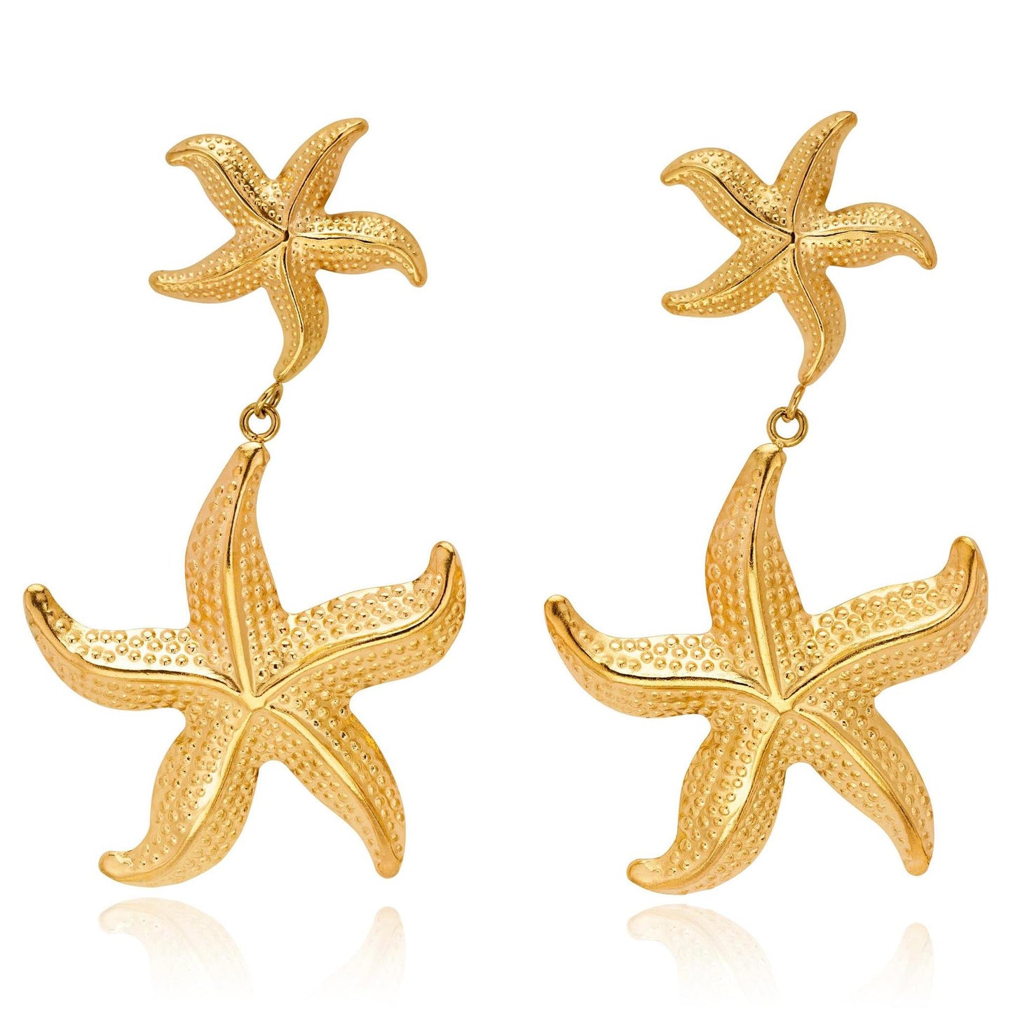 Titanium Steel Starfish Earrings For Women