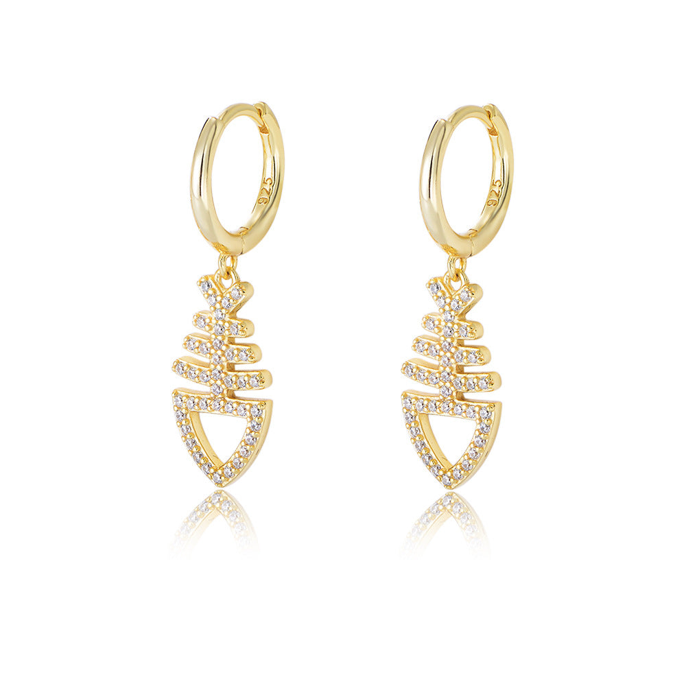 Women's Fashion Personalized Fishbone Earrings