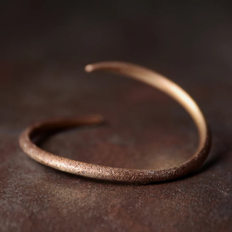 Hand Forged Cuff Solid Copper Bracelet