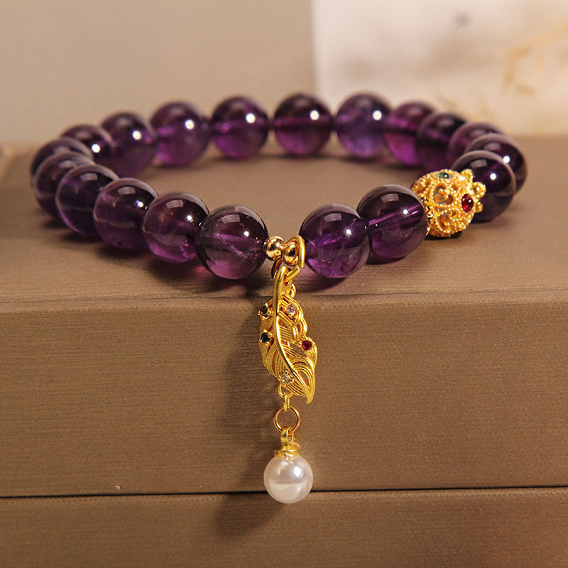 Fashion Retro Purple Crystal Bracelet