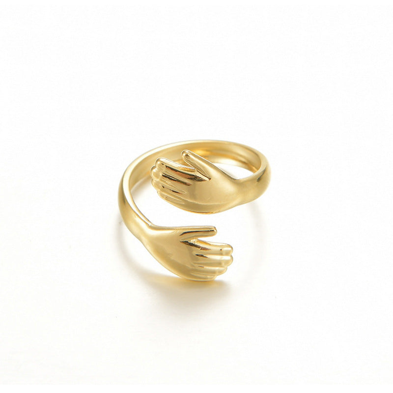 Niche Stainless Steel Palm Ring Adjustable