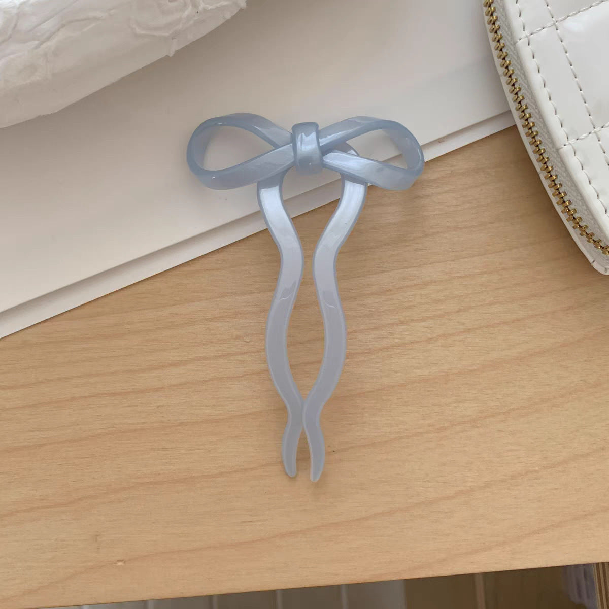 Simple Bow New Chinese Style U-shaped Hairpin