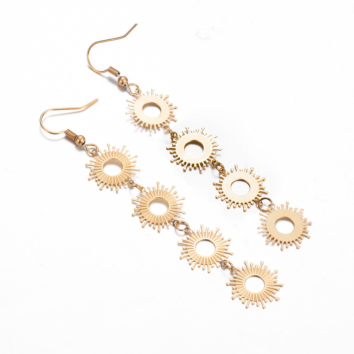 Stainless Steel Earrings Sweet And Delicate Sunflower