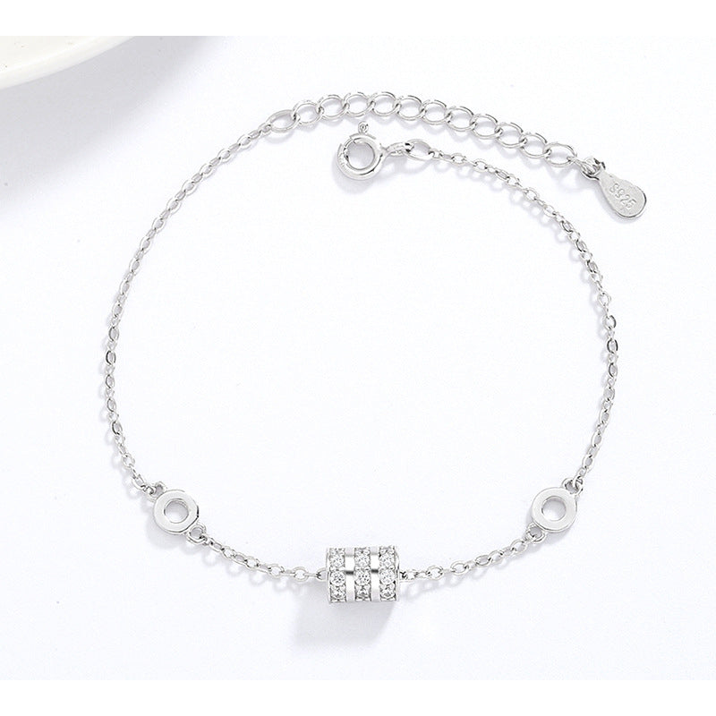 Sterling Silver S925 Small Waist Bracelet For Women