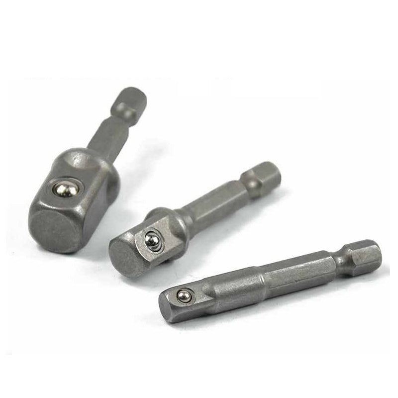 Hexagonal Shank To Square Extension Socket Adapter Conversion Rod