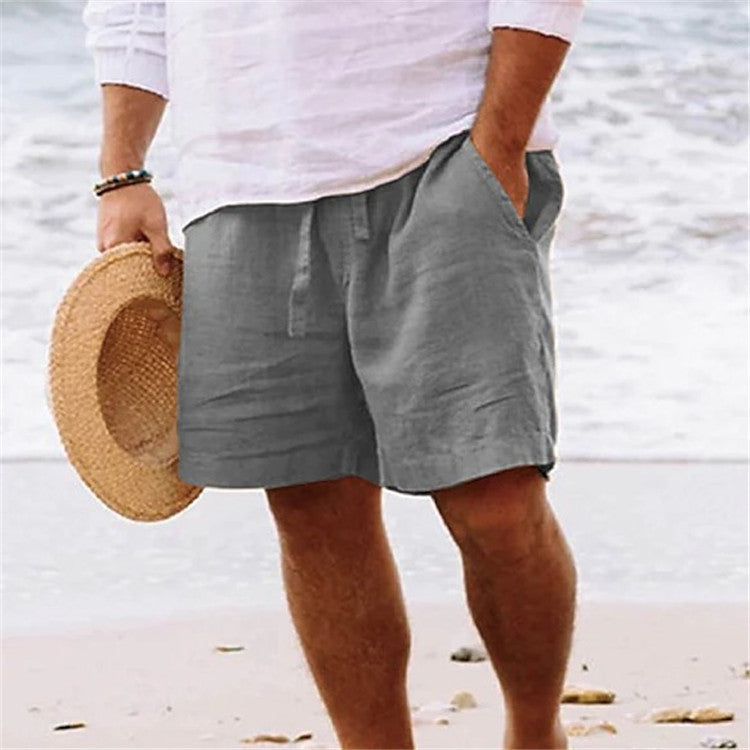 Men's Daily Sand Pure Color Comfortable Breathable Shorts