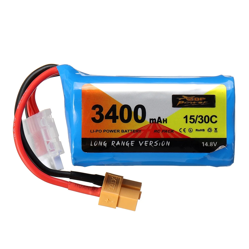 ZOPPower14.8 V3400mAh15C 30 C4s Lithium Ion Batteries