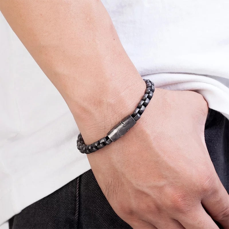 Titanium Steel Men's Vintage Bracelet Creative Personality