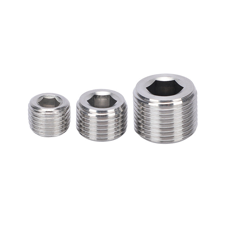 Stainless Steel 304 Hexagon Plug Pipe Bulkhead Multi-specification