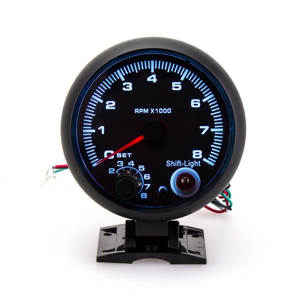 Automotive Universal Blue Light Pointer Tachometer