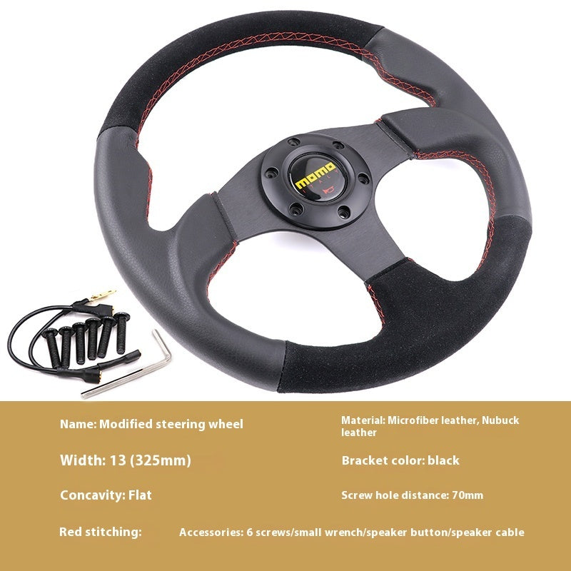 13 Inch BRIDE Microfiber Leather Car Modified Steering Wheel