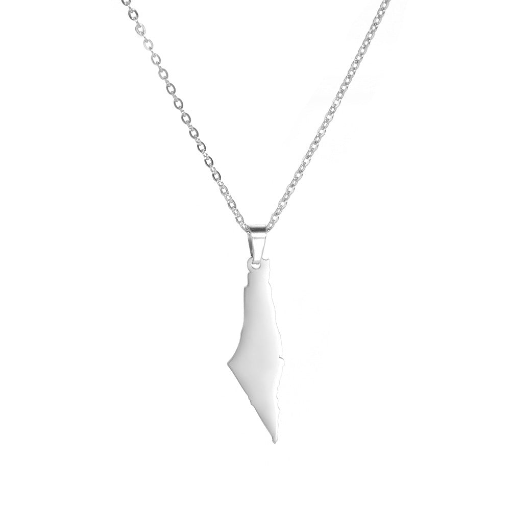 Men's And Women's Geometric Mountain Solid Pendant