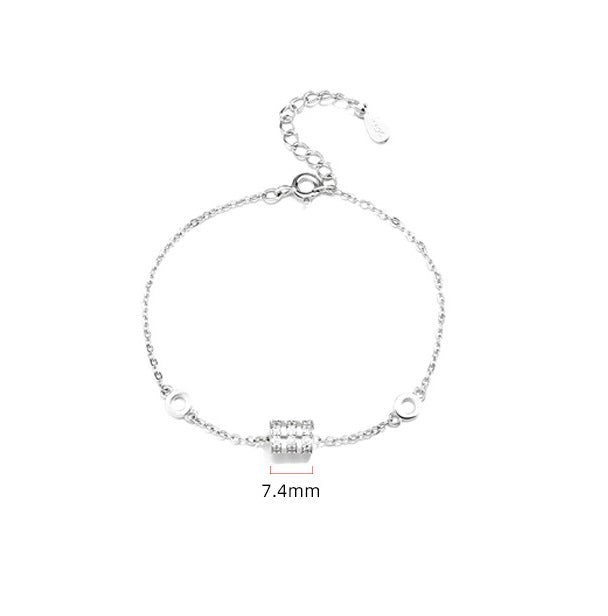 Sterling Silver S925 Small Waist Bracelet For Women